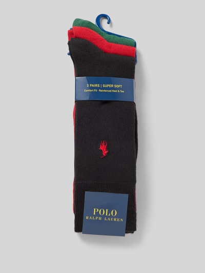 Polo Ralph Lauren Underwear Socken mit Logo-Stitching im 3er-Pack BLACK 3