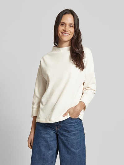 Street One Sweatshirt mit Viskose-Anteil und 3/4-Arm Offwhite 4