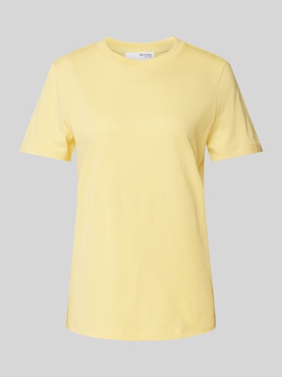 Selected Femme T-shirt met ronde hals Geel - 2