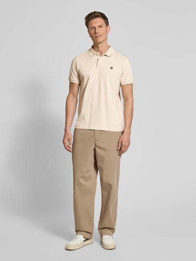 MCNEAL Regular Fit Poloshirt mit Knopfleiste und Label-Stitching Beige 1