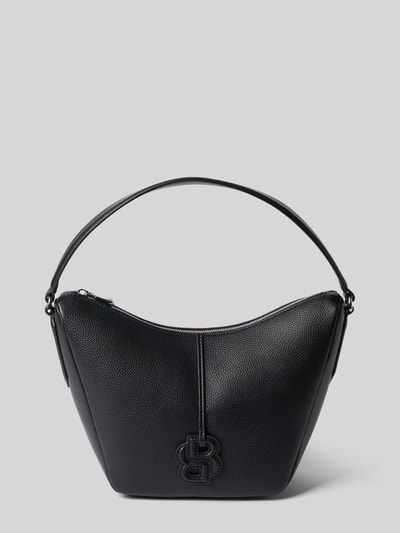 BOSS Henkeltasche in Lederoptik Modell 'ANETT SM HOBO' Black 2