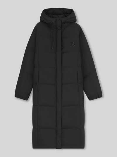 HUGO Płaszcz puchowy o kroju regular fit z kapturem model ‘FINI-3’ Czarny 2