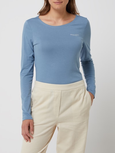 Marc O'Polo Longsleeve aus Bio-Baumwolle Rauchblau 4