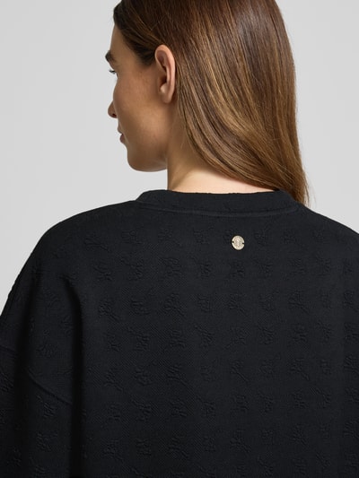 JOOP! Sweatshirt met structuurmotief, model 'Tashina' Zwart - 3