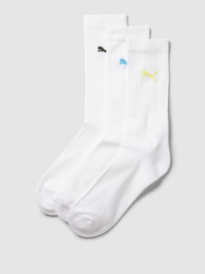 Puma Socken mit Label-Details im 3er-Pack Weiss 1