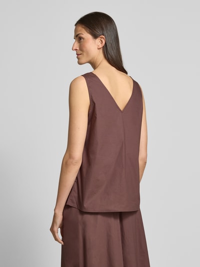 Christian Berg Woman Regular Fit Blusentop mit V-Ausschnitt Schoko 5