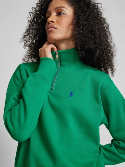 Polo Ralph Lauren Sweatshirt mit Stehkragen und Reißverschluss Grass 3