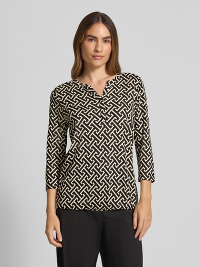 Soyaconcept Longsleeve mit 3/4-Arm Modell 'FELICITY' Black 4