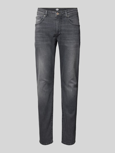 Petrol Slim fit jeans in 5-pocketmodel Middengrijs - 2