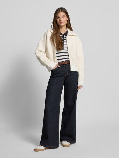 Mango Jacke mit Zweiwege-Reißverschluss Offwhite 1