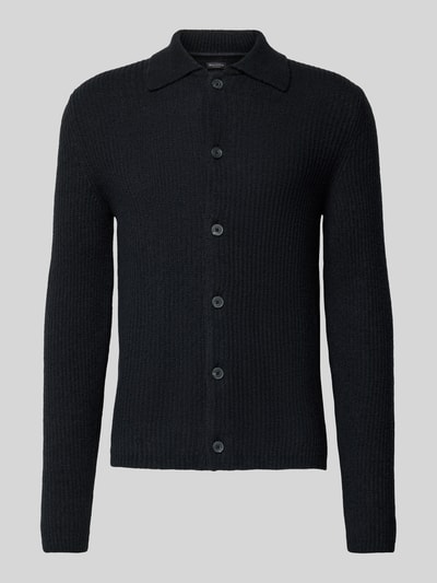 Marc O'Polo Regular Fit Strickjacke aus Woll-Mix Black 2
