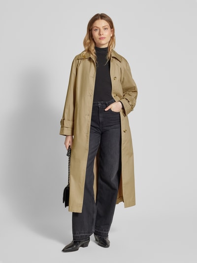 Mango Trenchcoat mit Umlegekragen Offwhite 1