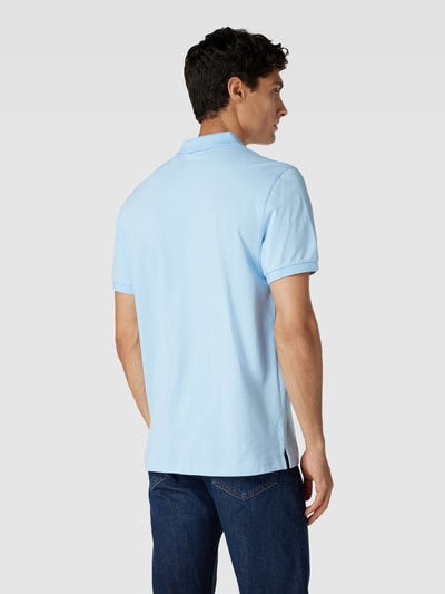 Gant Poloshirt met labelstitching, model 'SHIELD' Lichtblauw - 5