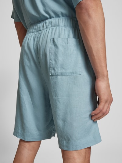 Calvin Klein Underwear Pyjama-Shorts aus Leinen-Lyocell-Mix Eisblau 3
