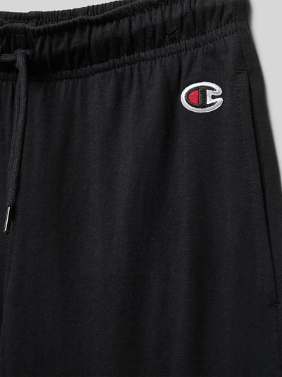 CHAMPION Regular fit sweatshorts met labelprint Zwart - 2
