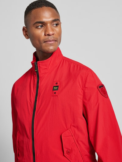 Blauer Usa Jacke mit Stehkragen Modell 'ALWIN' Rot 3