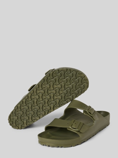 Birkenstock Slides mit Dornschließen Modell 'Arizona EVA' Khaki 4