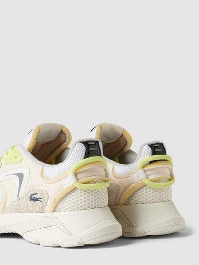 Lacoste Sneaker aus Leder-Mix mit Kontrastbesatz Offwhite 2