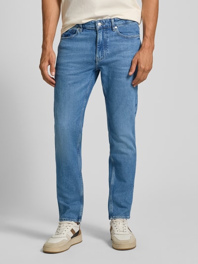 BOSS Slim fit jeans van katoenmix, model 'DELAWARE' Koningsblauw - 4
