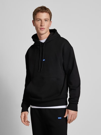 Hugo Blue Hoodie mit Kapuze Modell 'Nalonso' Black 4