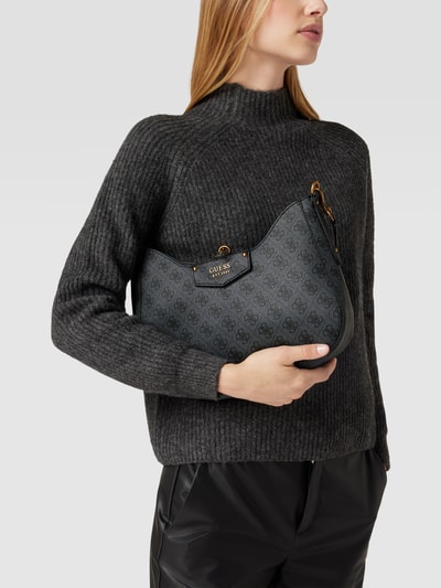 Guess Hobo Bag mit Allover-Logo-Muster Modell 'BRENTON' Black 1