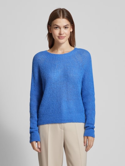 Marella Gebreide pullover met raglanmouwen, model 'NIEVO' Lichtblauw - 4