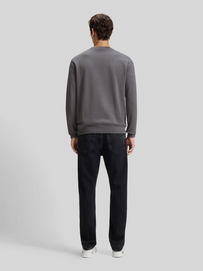 BOSS Orange Regular fit sweatshirt van puur katoen, model 'WESTART' Antraciet - 5