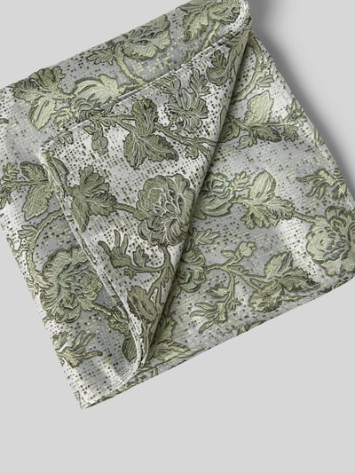 Monti Zijden strik in een set met pochet Groen - 3