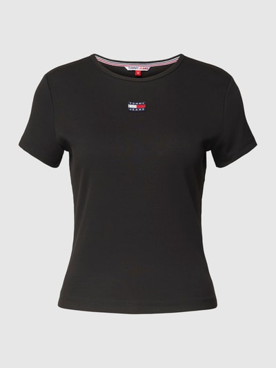 Tommy Jeans T-Shirt mit Label-Patch Black 2