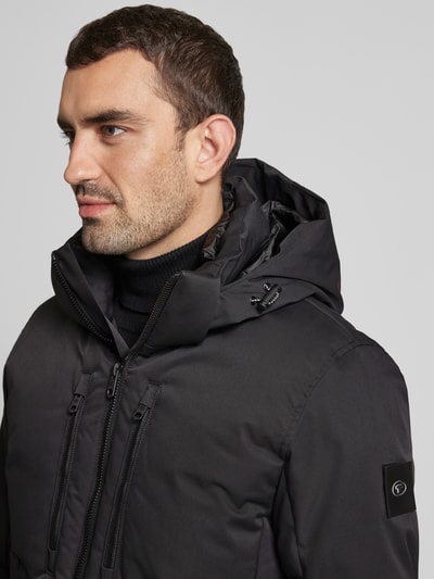 Tom Tailor Funktionsjacke mit Kapuze mit Tunnelzug und Daunen-Entender-Füllung Black 3