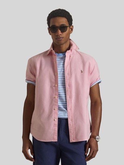 Polo Ralph Lauren regular fit vrijetijdsoverhemd van puur katoen Felroze - 4