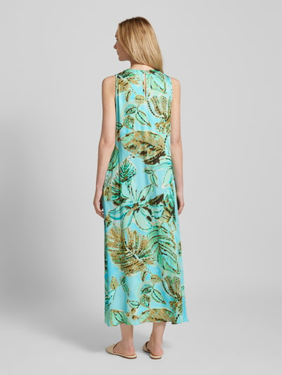 Emily Van den Bergh Maxi-jurk van viscose met bloemenmotief Oceaanblauw - 5