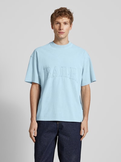 Balr. Oversized T-Shirt mit Label-Stitching Hellblau 4