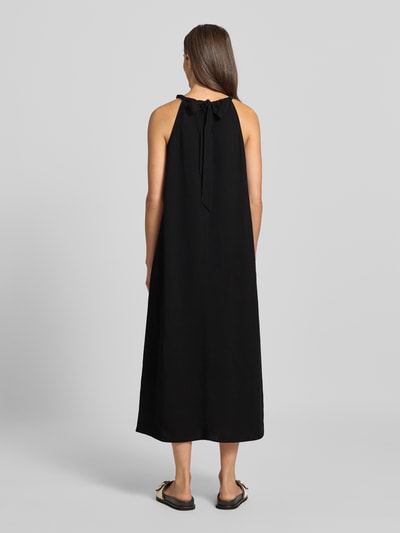 Someday Długa sukienka z mieszanki wiskozy i lnu model ‘Quise’ Czarny 5