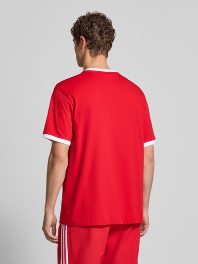 adidas Originals T-shirt met logoprint en ronde hals Rood - 5