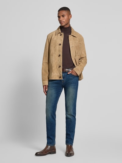 PAUL SMITH Tapered Fit Jeans im Used-Look Jeansblau 1