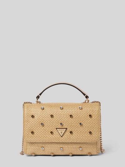 Guess Handtasche mit Ziersteinbesatz Modell 'GIULLY II' Beige 2