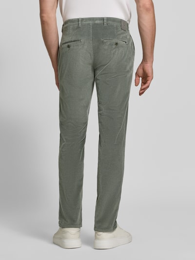 Brax Modern Fit Cordhose aus Baumwoll-Mix Modell 'Fabio' Oliv 5