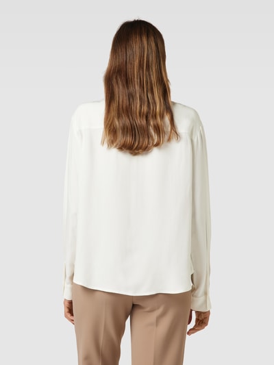 OPUS Overhemdblouse van viscose met knoopsluiting, model 'Felpina' Offwhite - 5