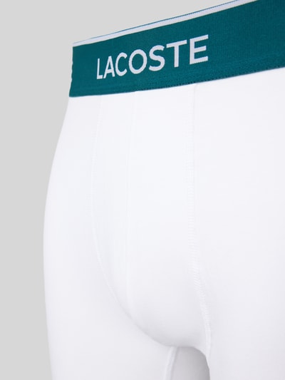 Lacoste Trunks mit Label-Bund im 3er-Pack Weiss 2