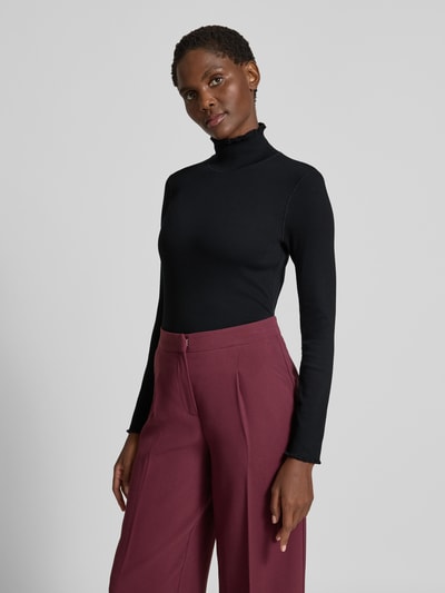 Marc Cain Bluzka z długim rękawem ze stójką Czarny 4