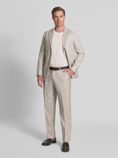 Matinique Straight Fit Hose aus Leinen-Mix Modell 'Wesley' Hellgrau 1