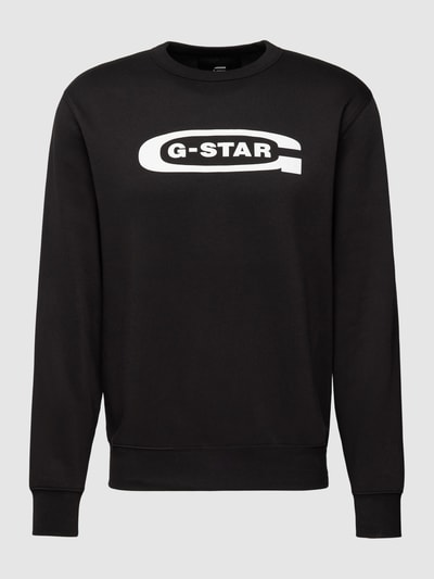 G-Star Raw Sweatshirt mit Label-Print Black 2