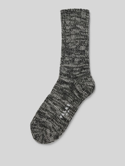 Falke Socken mit Strukturmuster Modell 'Brooklyn' Black 1