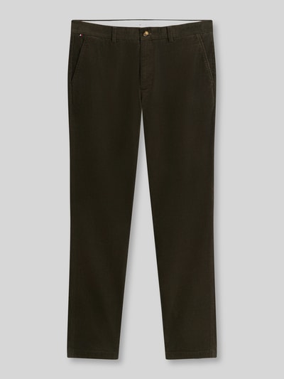Tommy Hilfiger Slim Fit Cordhose aus Baumwoll-Mix Oliv 2