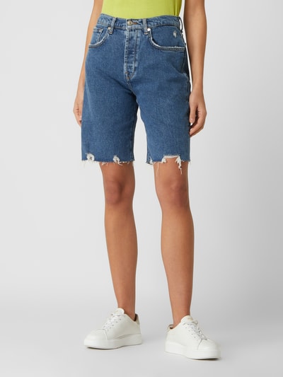 7 For All Mankind Jeansshorts im Destroyed-Look Blau 4