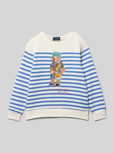 Polo Ralph Lauren Kids Sweatshirt mit Polo Bear Print Offwhite 1