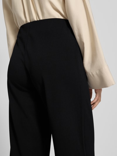 Vero Moda Regular fit wijde broek met elastische band, model 'BERLIN' Zwart - 3