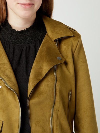 Lässige Exterieur Jacke aus Veloursleder