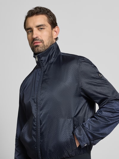 BOSS Relaxed Fit Blouson mit dezentem Allover-Muster Modell 'C-CASAMU' Marine 3